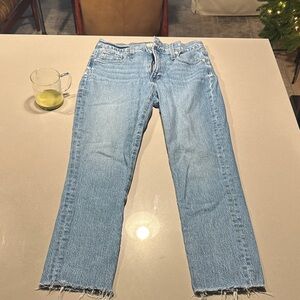 Madewell Light Blue Straight Leg Jeans